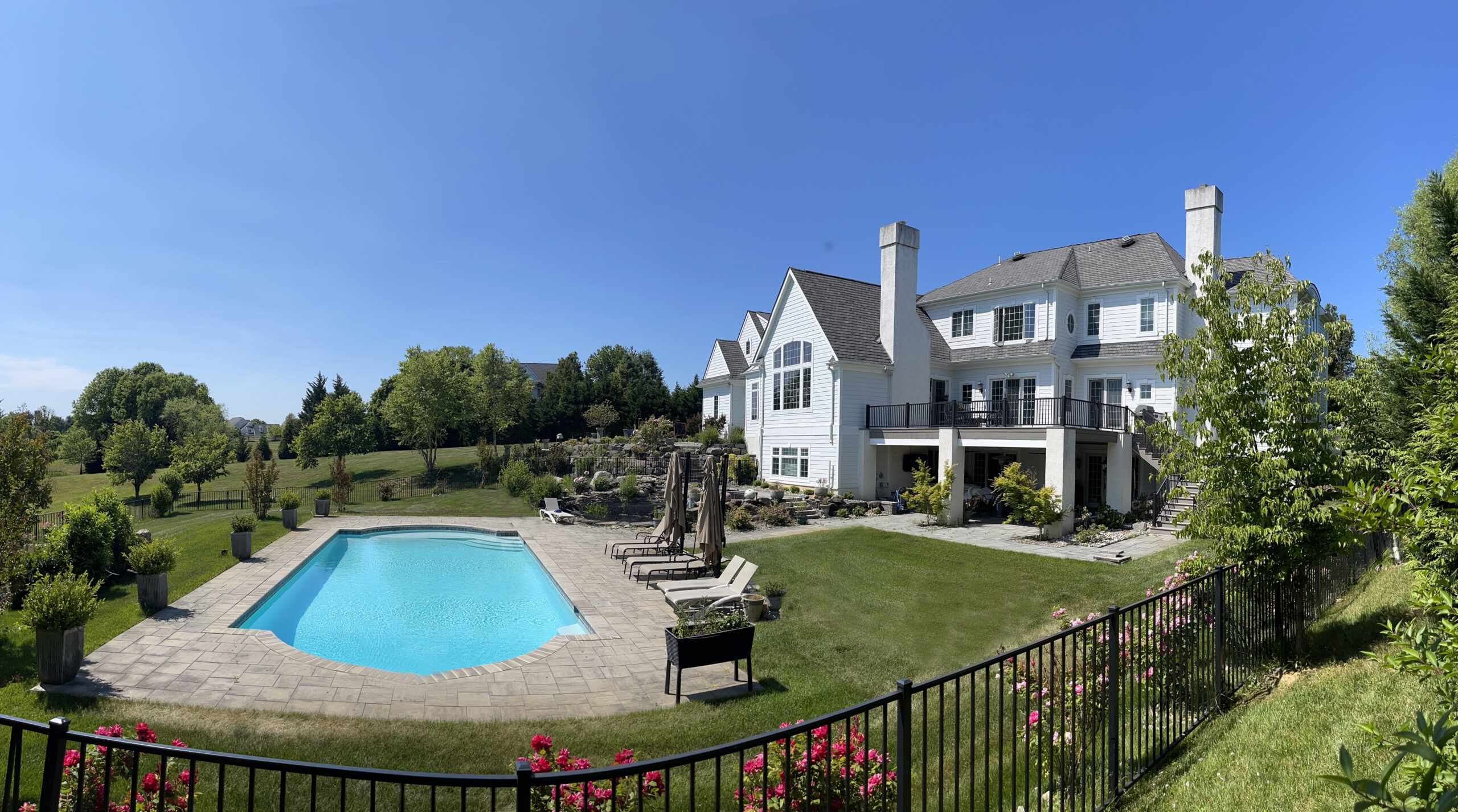 Large home with swimming pool