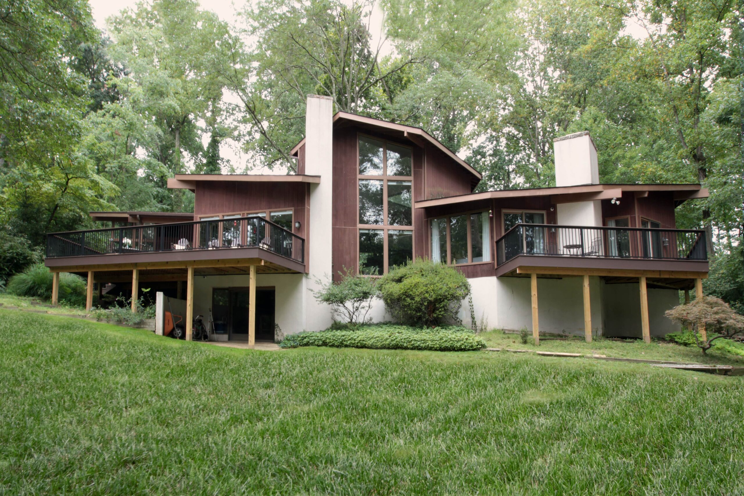 Decks on back of house